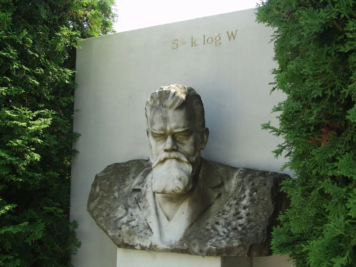 Bust of Boltzmann
